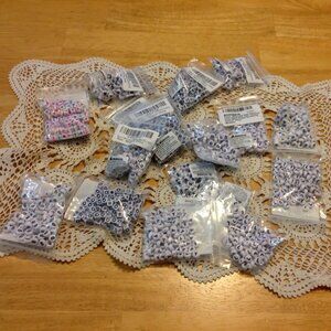 Crafts Beads for Jewelry Making, Mini Letter and number beads bundle